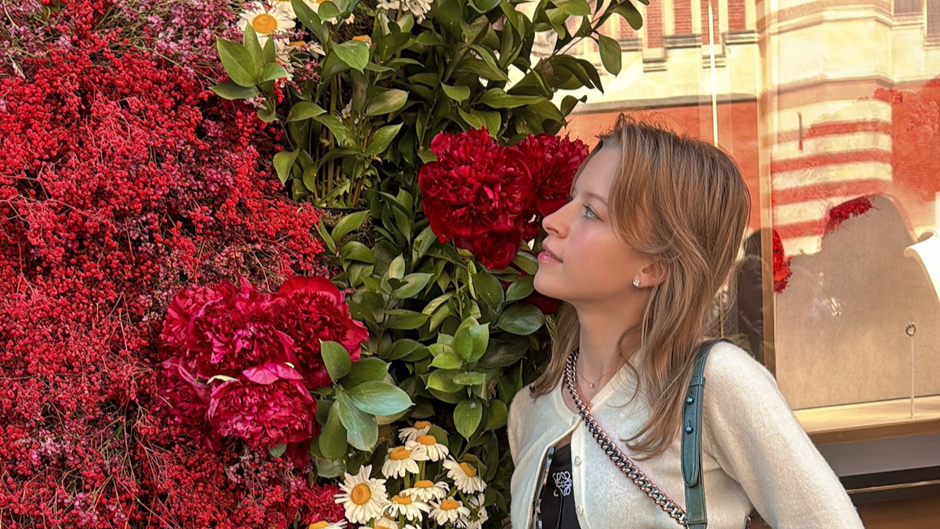 Writer Julia Zolotova at Chelsea in bloom flower festival