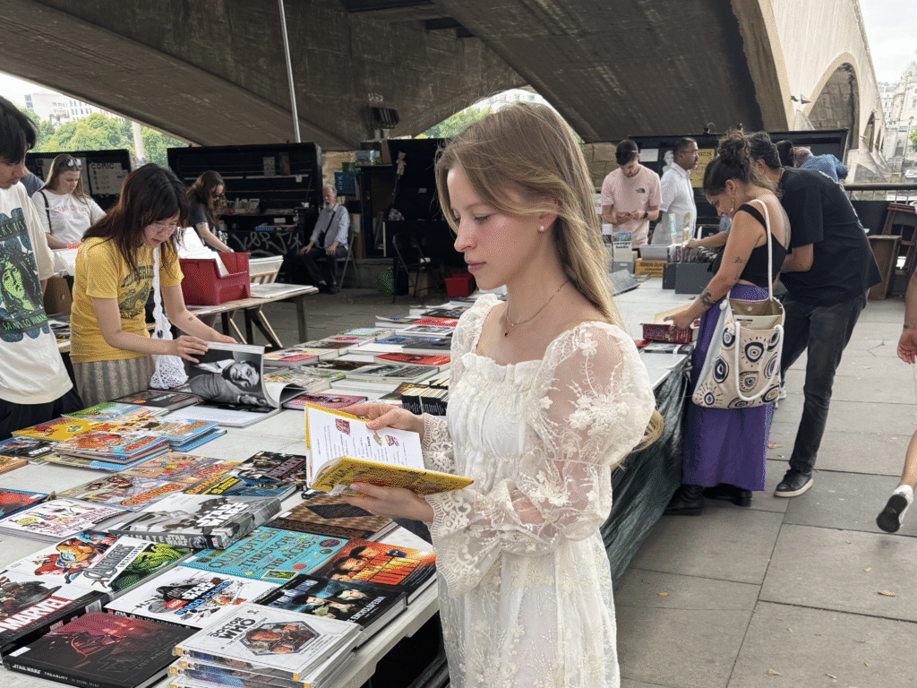 Writer Julia Zolotova visiting "At Your Own Pace" event