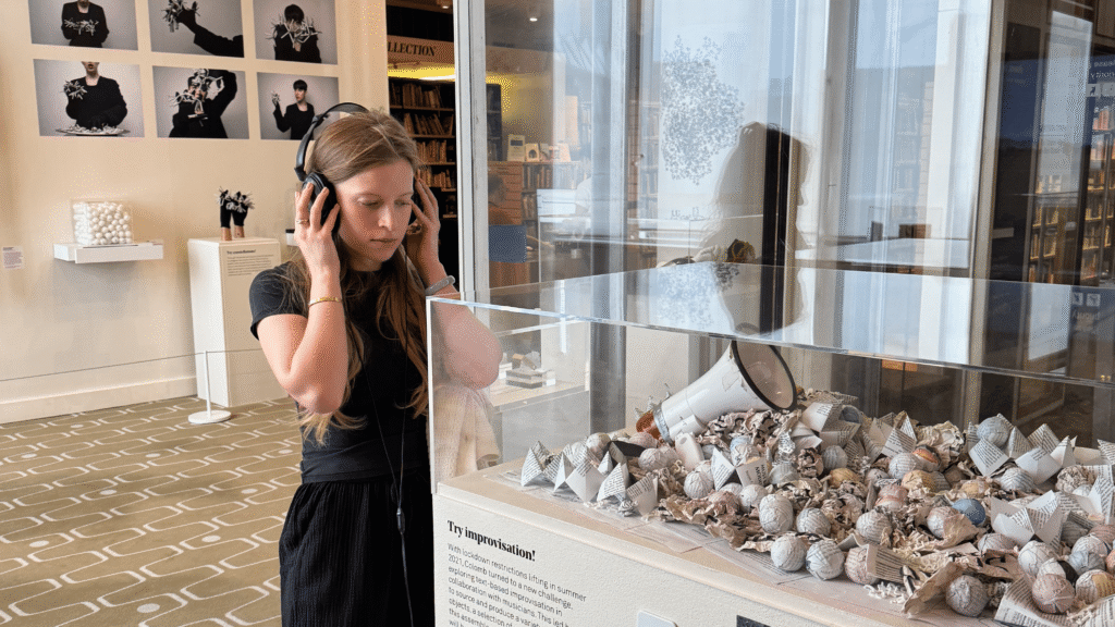 Writer Julia Zolotova at Iris Colomb's debut solo exhibition